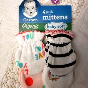 4-Pack Baby Mittens